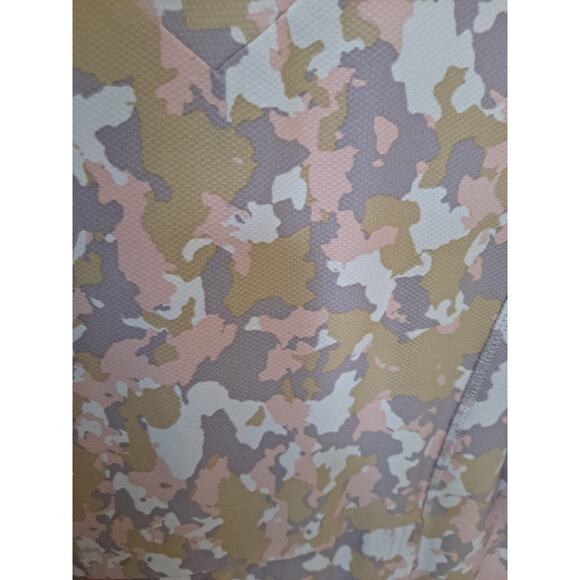 Gerry Pink White Tan Camo V Neck Hoodie Size Medium - Picture 3 of 9